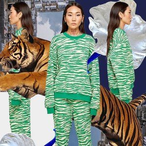 Sundae School Tiger Waffle Knit Lounge Set